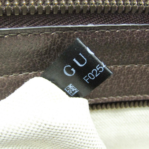 GUCCI Authentic Brown Leather Shoulder Bag - Picture 15 of 15